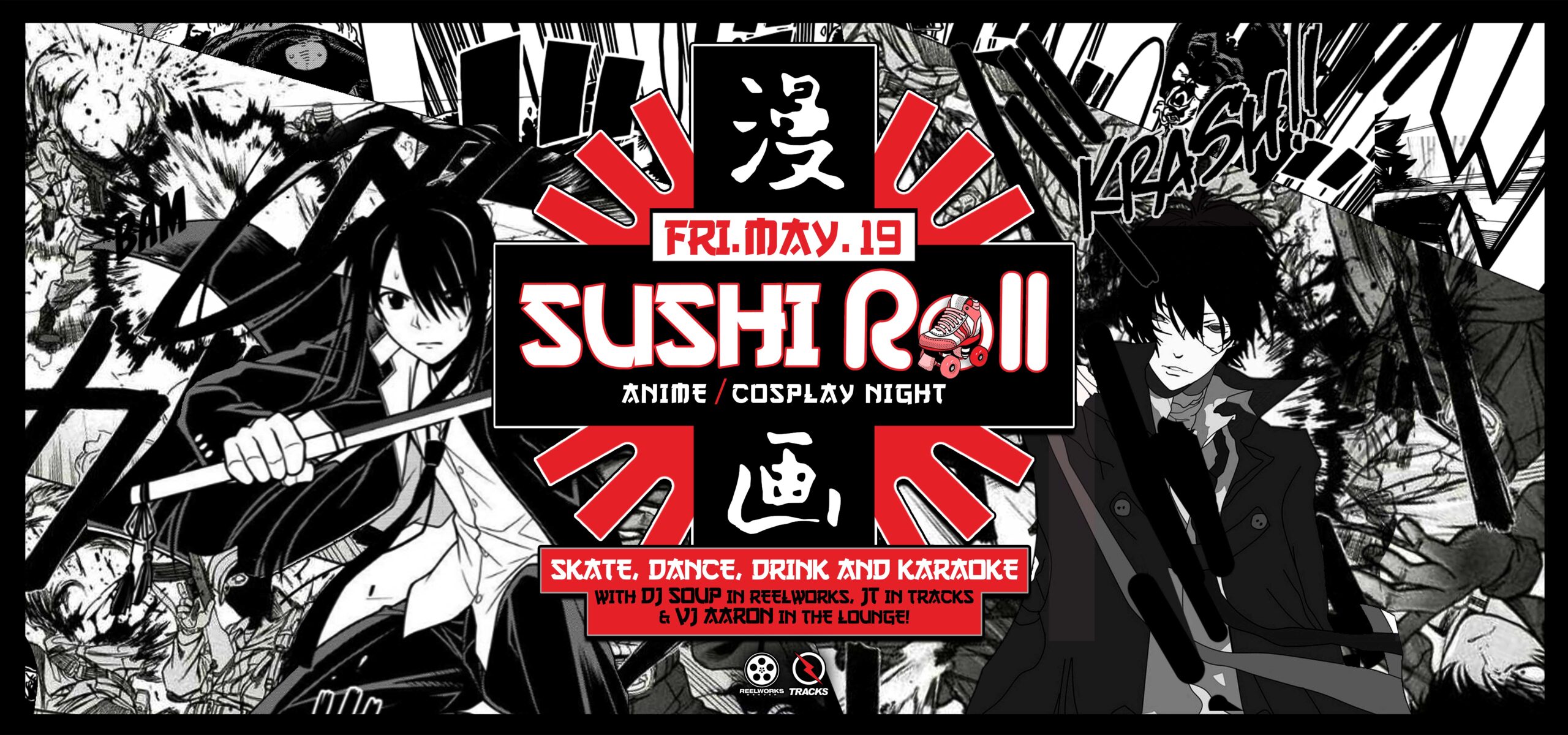 Sushi ROLL Anime / Cosplay Night Tracks